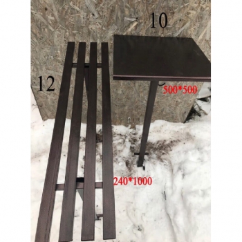 Стол и лавка металлические на могилу